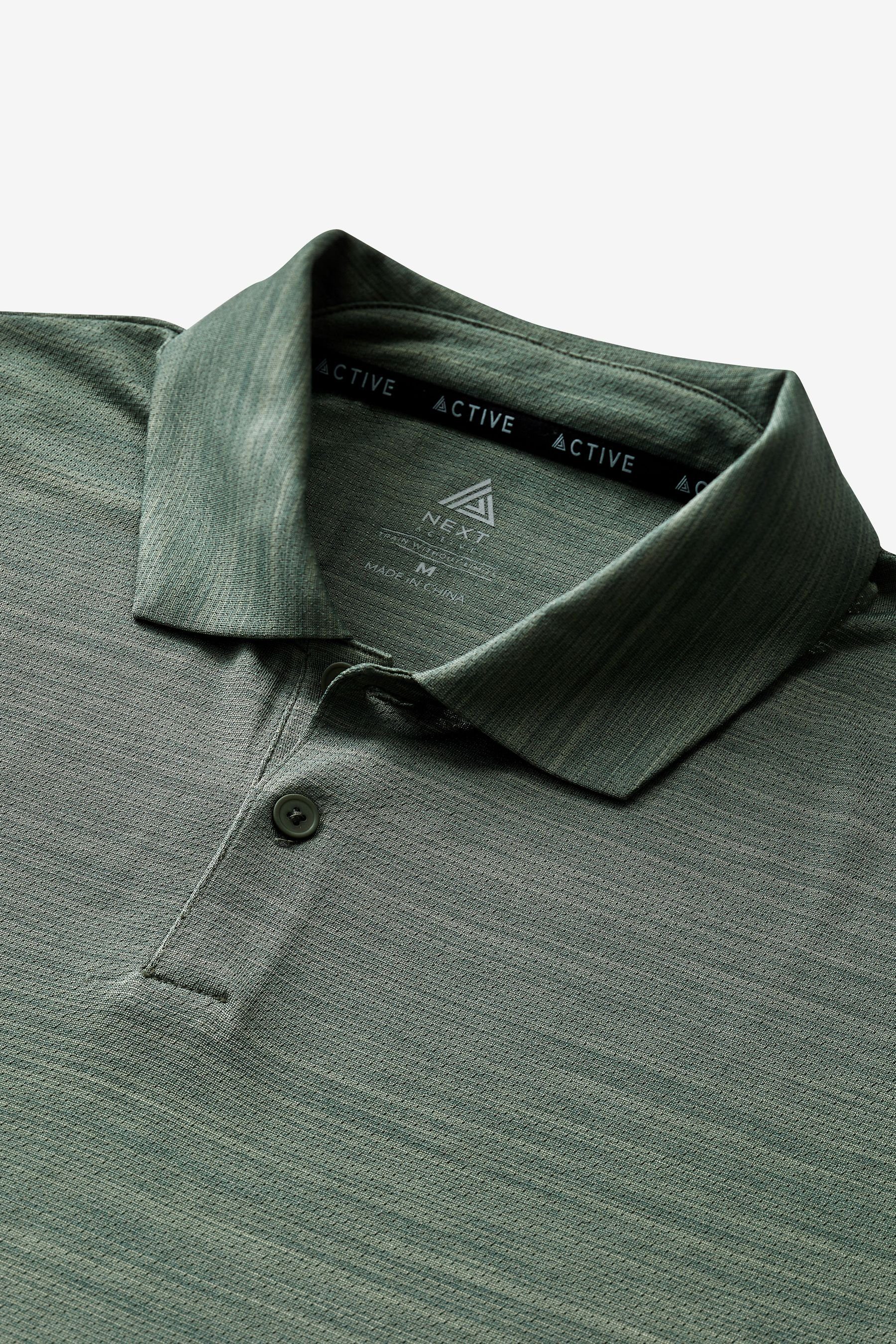 Next Active Poloshirt (1-tlg) Golf Green Sage Polohemd Next