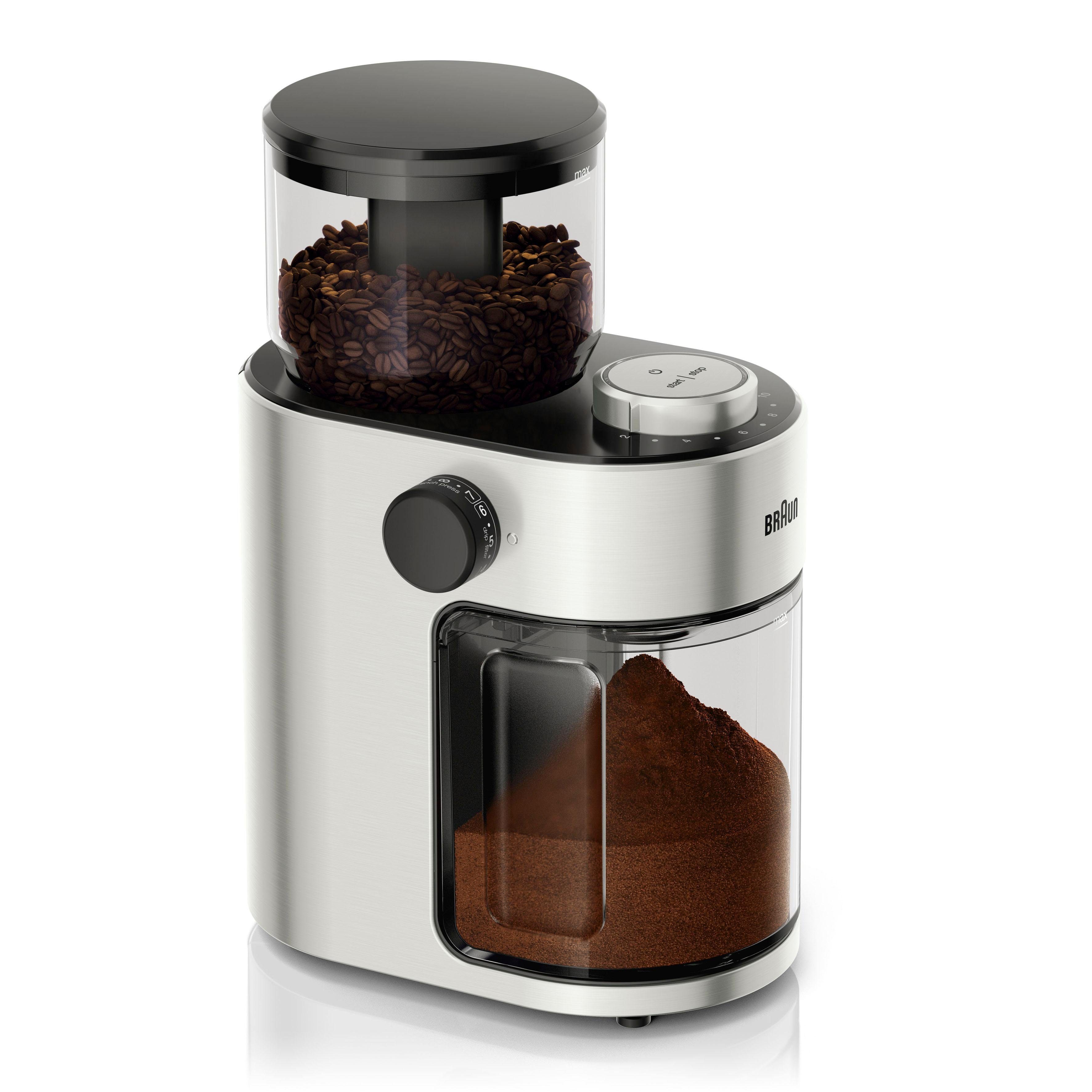 Braun Kaffeemühle Kaffeemühle FreshSet KG7070, 110 W, Scheibenmahlwerk, 220  g Bohnenbehälter, mit Überhitzungsschutz online kaufen | OTTO
