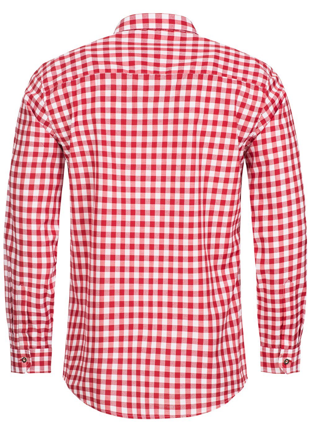 Stockerpoint Trachtenhemd Trachtenhemd OC-Franzl, kariert, modern Fit Rot