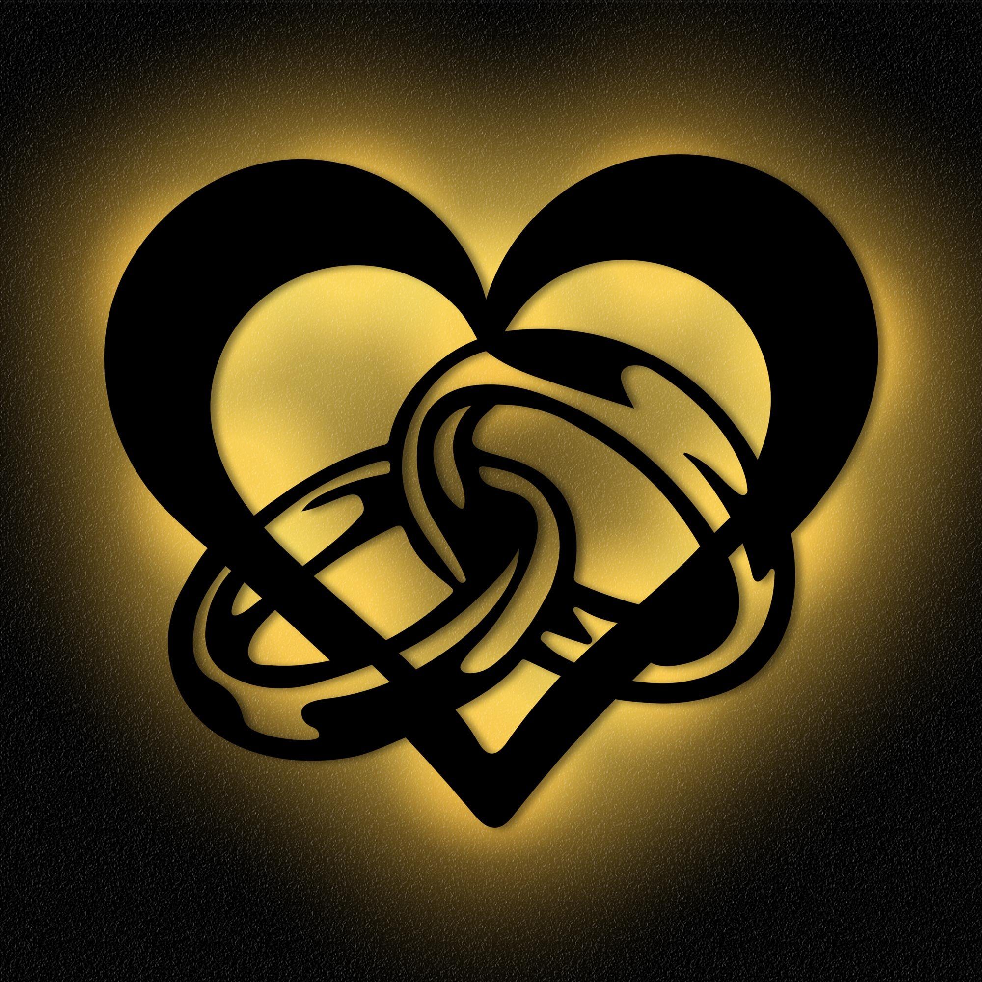 Namofactur LED Dekolicht Wandlampe Herz zur Hochzeit als Hochzeitsgeschenk günstig online kaufen