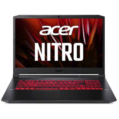 Acer Nitro 5 AN517-54, 64GB RAM, Gaming-Notebook (44,00 cm/17.3 Zoll, Intel Core i7 11600H, RTX 3050, 500 GB SSD, Windows 11 Pro 64Bit + MS Office 2021 Plus, Beleuchtete Tastatur)