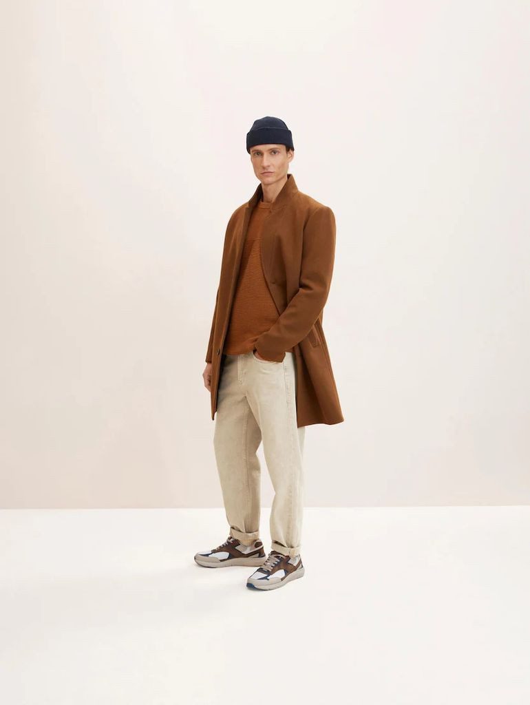 TOM TAILOR Sweatshirt Basic Structured Knit Pullover (1-tlg)