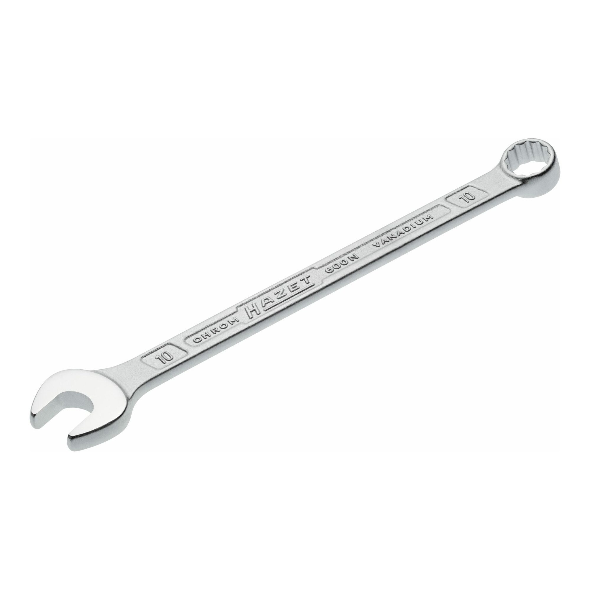 HAZET Ratschenringschlüssel HAZET Ring-Maulschlüssel 600N-10 10 mm