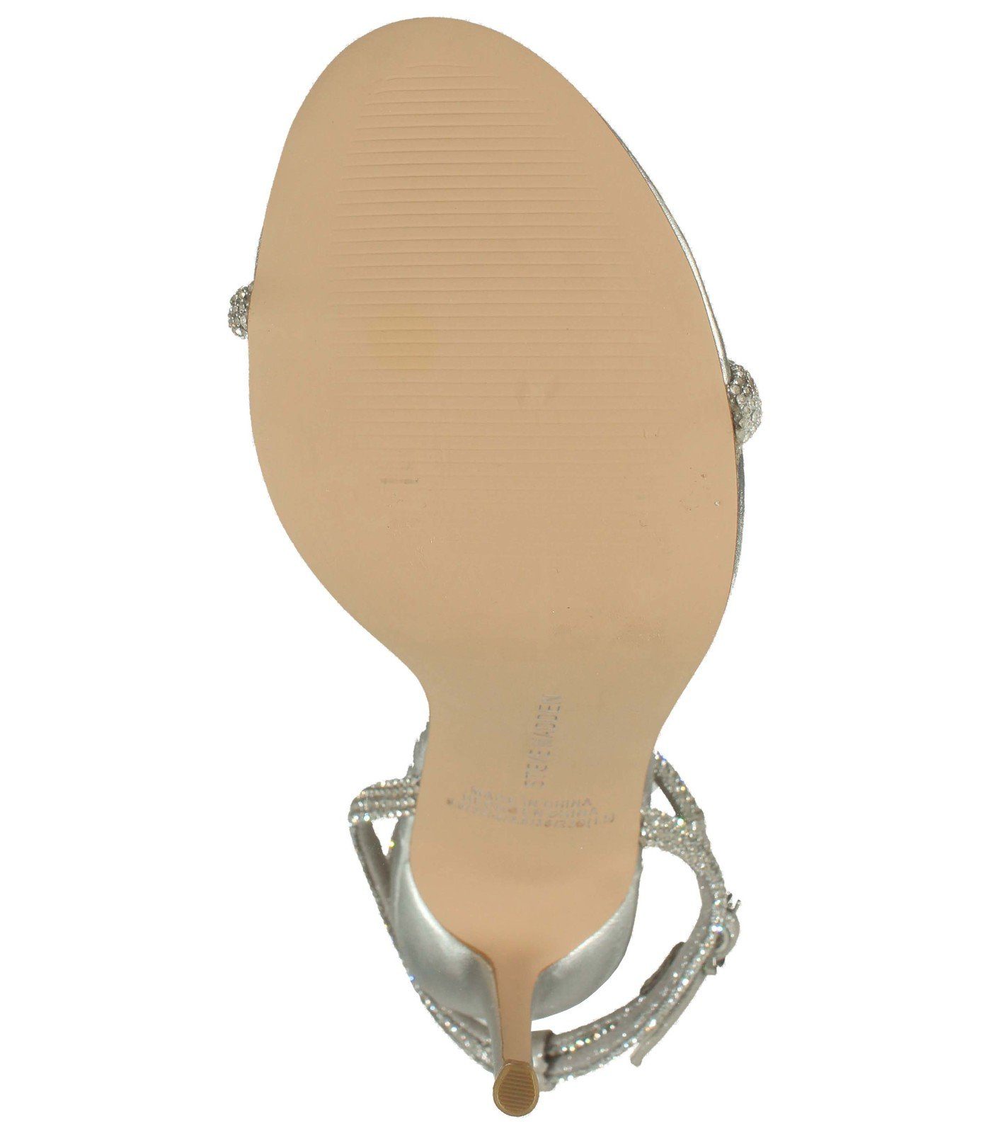 STEVE MADDEN High-Heel-Sandalette Lederimitat Silber Sandalen