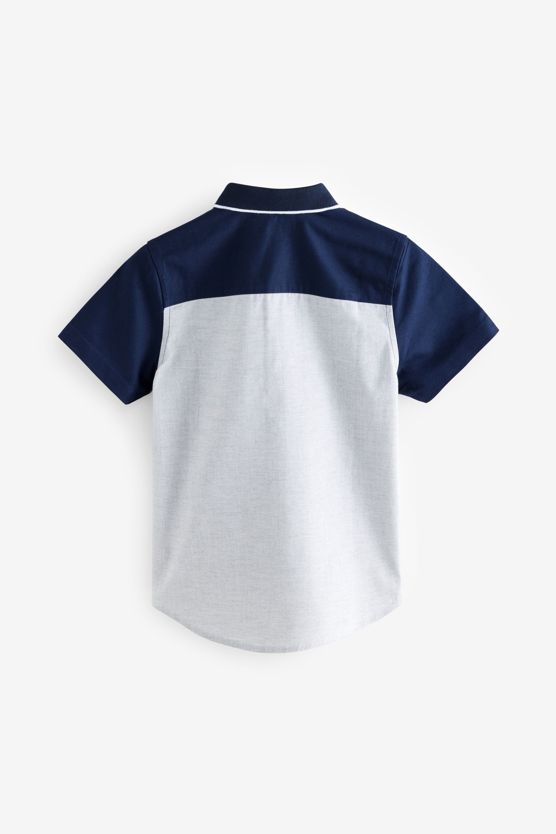Next Kurzarmhemd Kurzärmeliges Hemd mit Blockfarbendesign günstig online kaufen