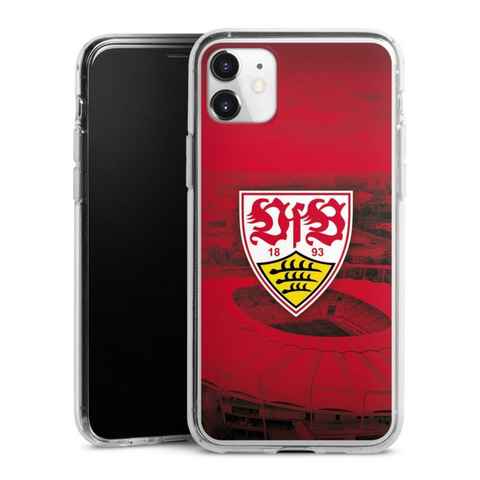 DeinDesign Handyhülle VfB Stuttgart Stadion Offizielles Lizenzprodukt VfB Stadion Rot, Apple iPhone 11 Silikon Hülle Bumper Case Handy Schutzhülle