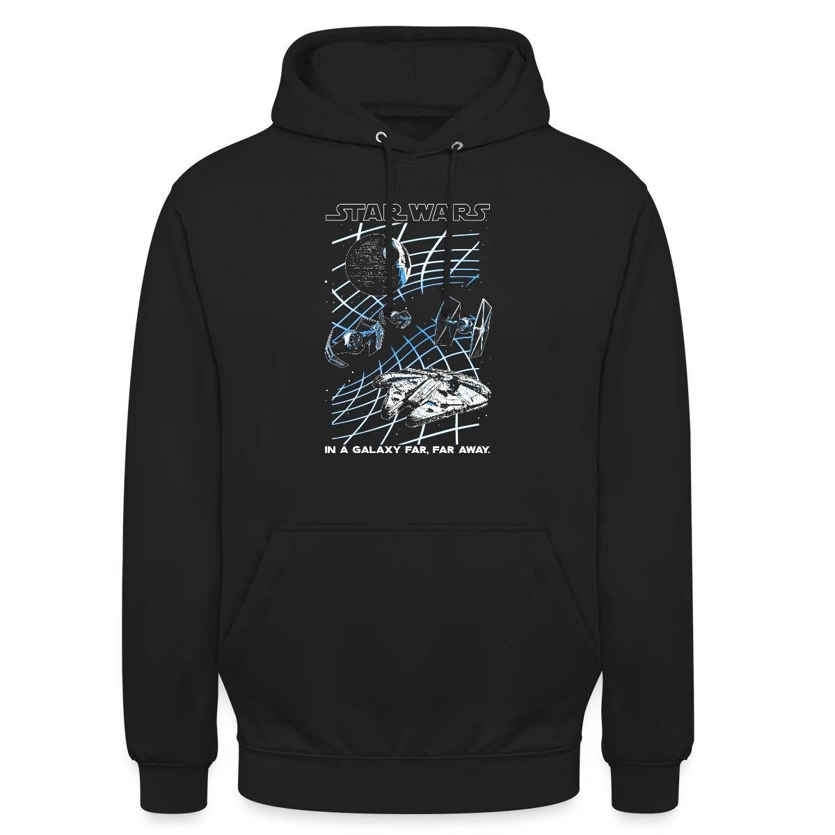 Spreadshirt Hoodie Star Wars In A Galaxy Far, Far Away Unisex Hoodie (1-tlg) Unisex-Schnitt: Sitzt bei Männern körpernah, bei Frauen weit