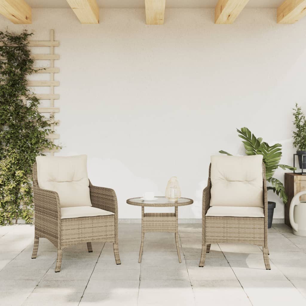 vidaXL Gartenstuhl Gartenstühle mit Kissen 2 günstig online kaufen