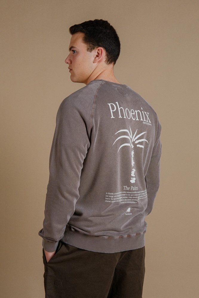 Trendsplant Rundhalspullover Washingtonia Midweight Pigment Sweater