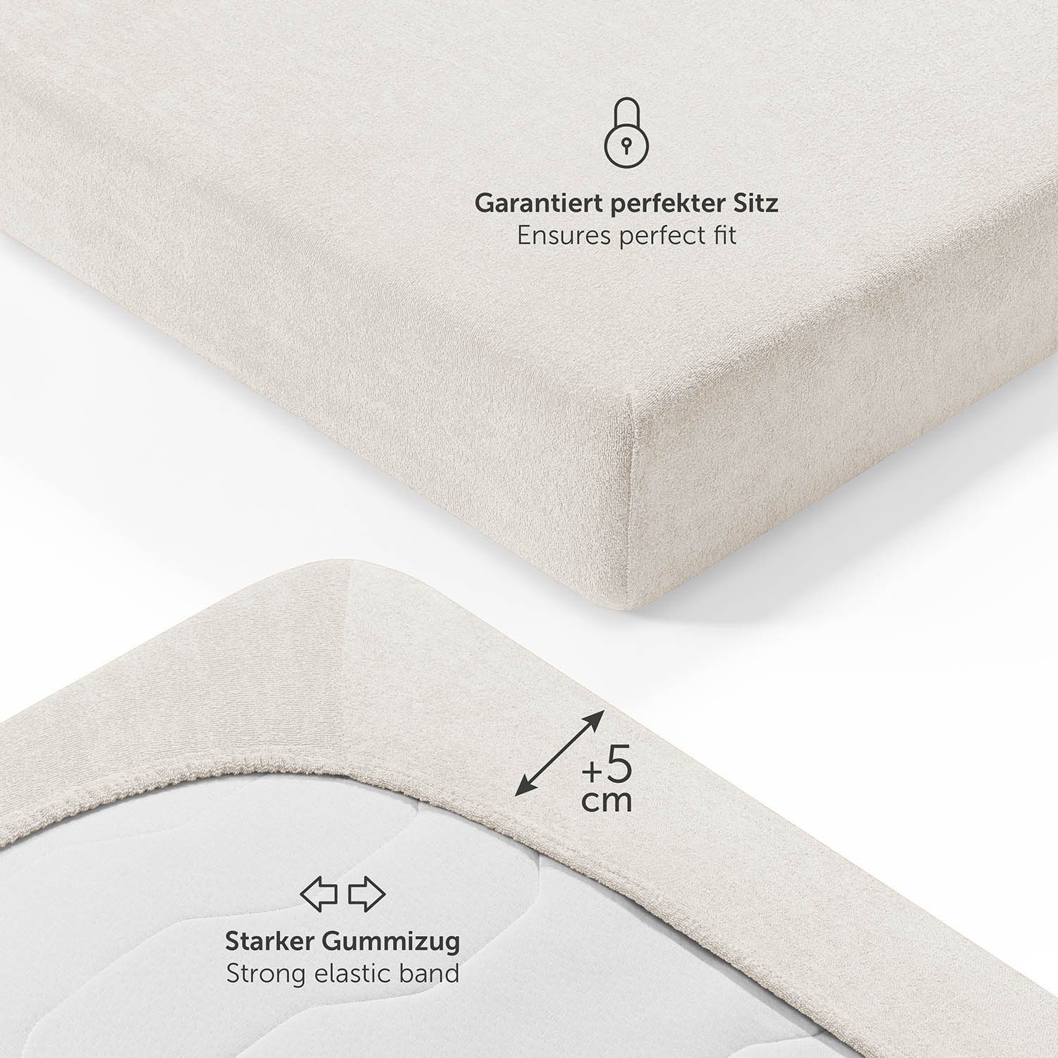 Blumtal Spannbettlaken Frottee Spannbettlaken Bettlaken, Frottee, Gummizug: günstig online kaufen