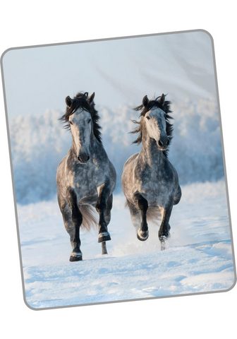 GOOD MORNING Плед »Snowhorses«