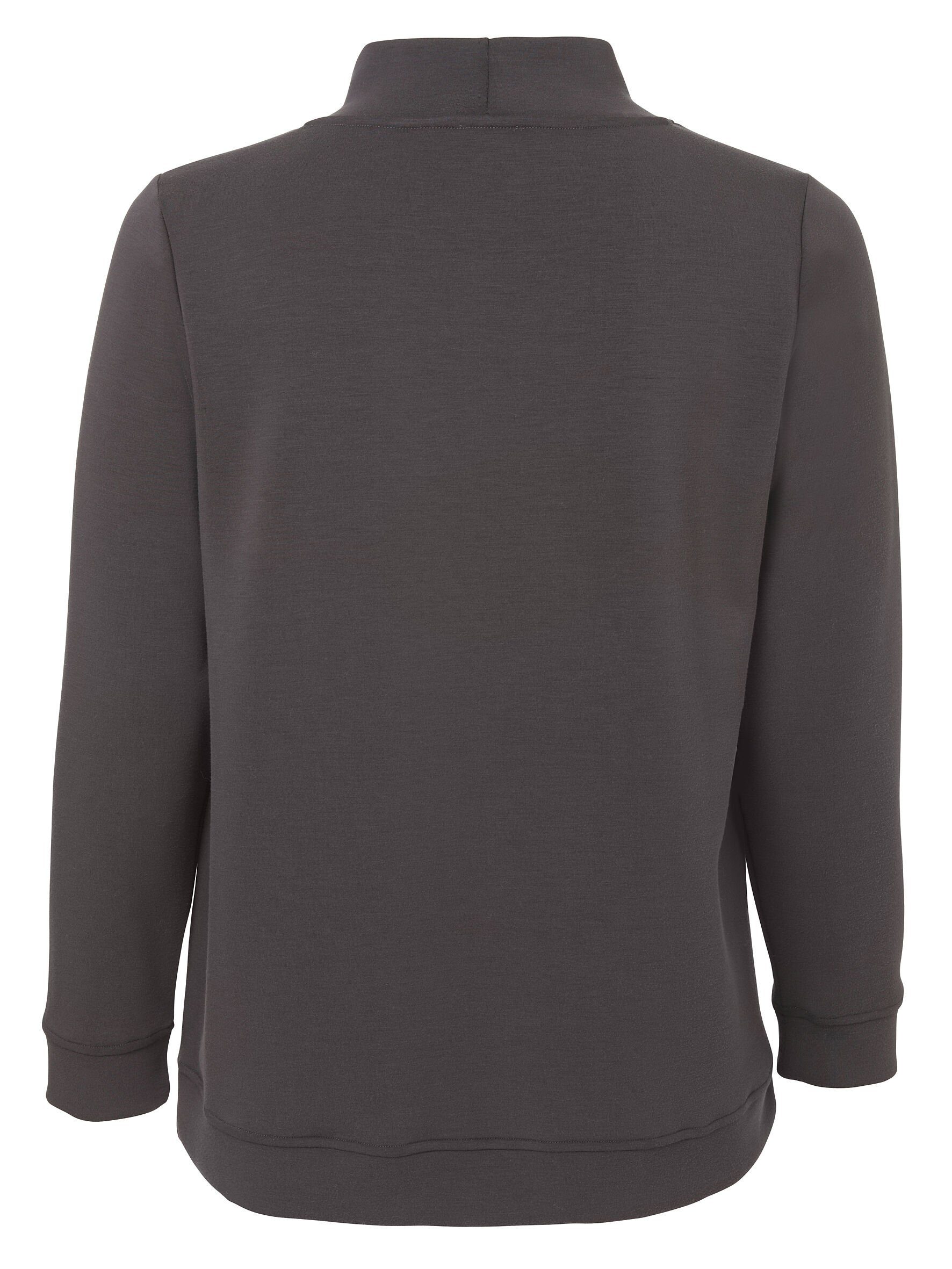 Sportives blei mit APPIA Sweatshirt Sweatshirt DUE VIA Schmucksteinen