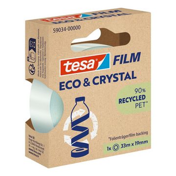 tesa Klebeband ECO & CRYSTAL (1-St) 19 mm / 33 m, transparent