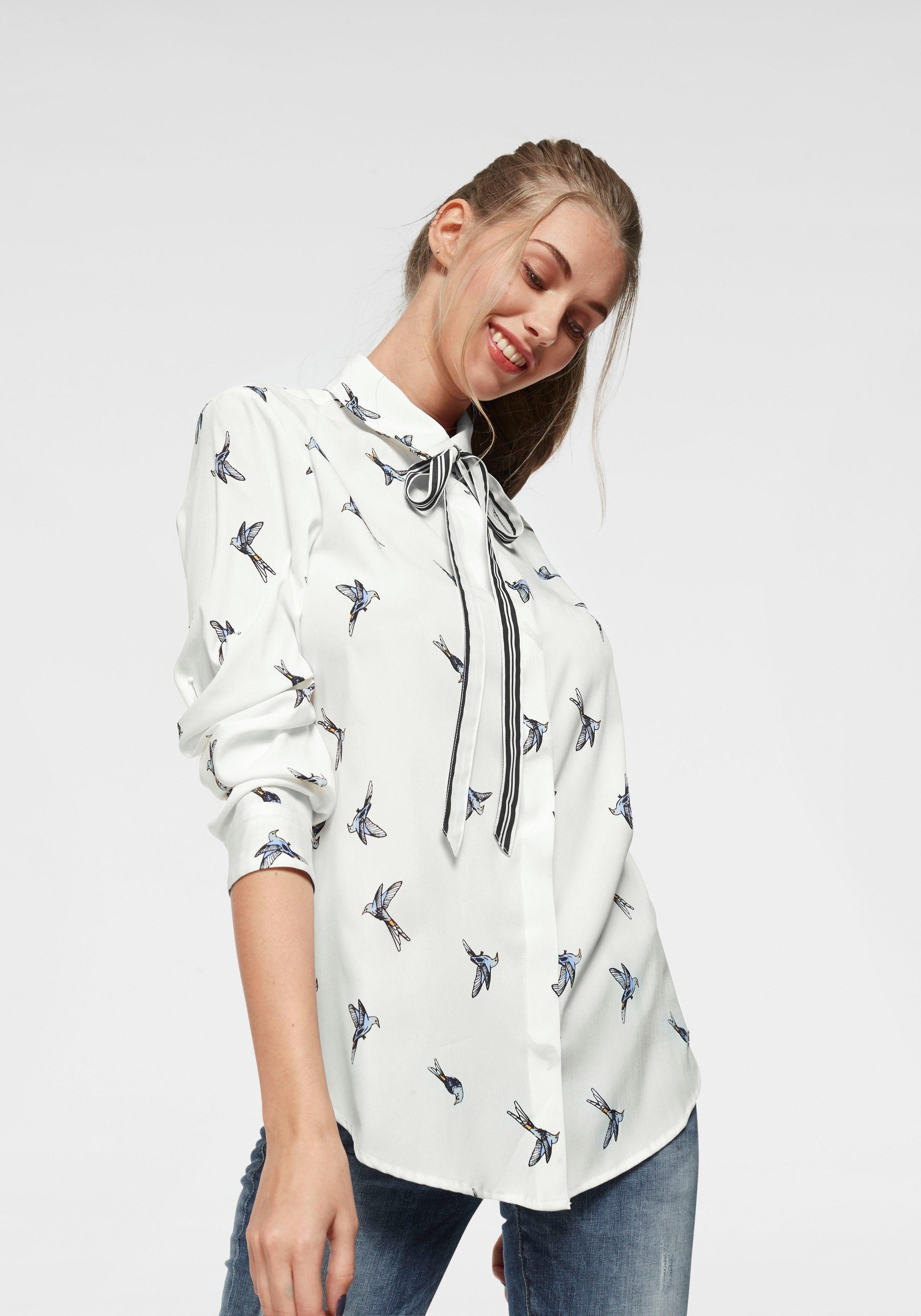Weisse Schluppenbluse Online Kaufen Bluse Mit Schleife Otto