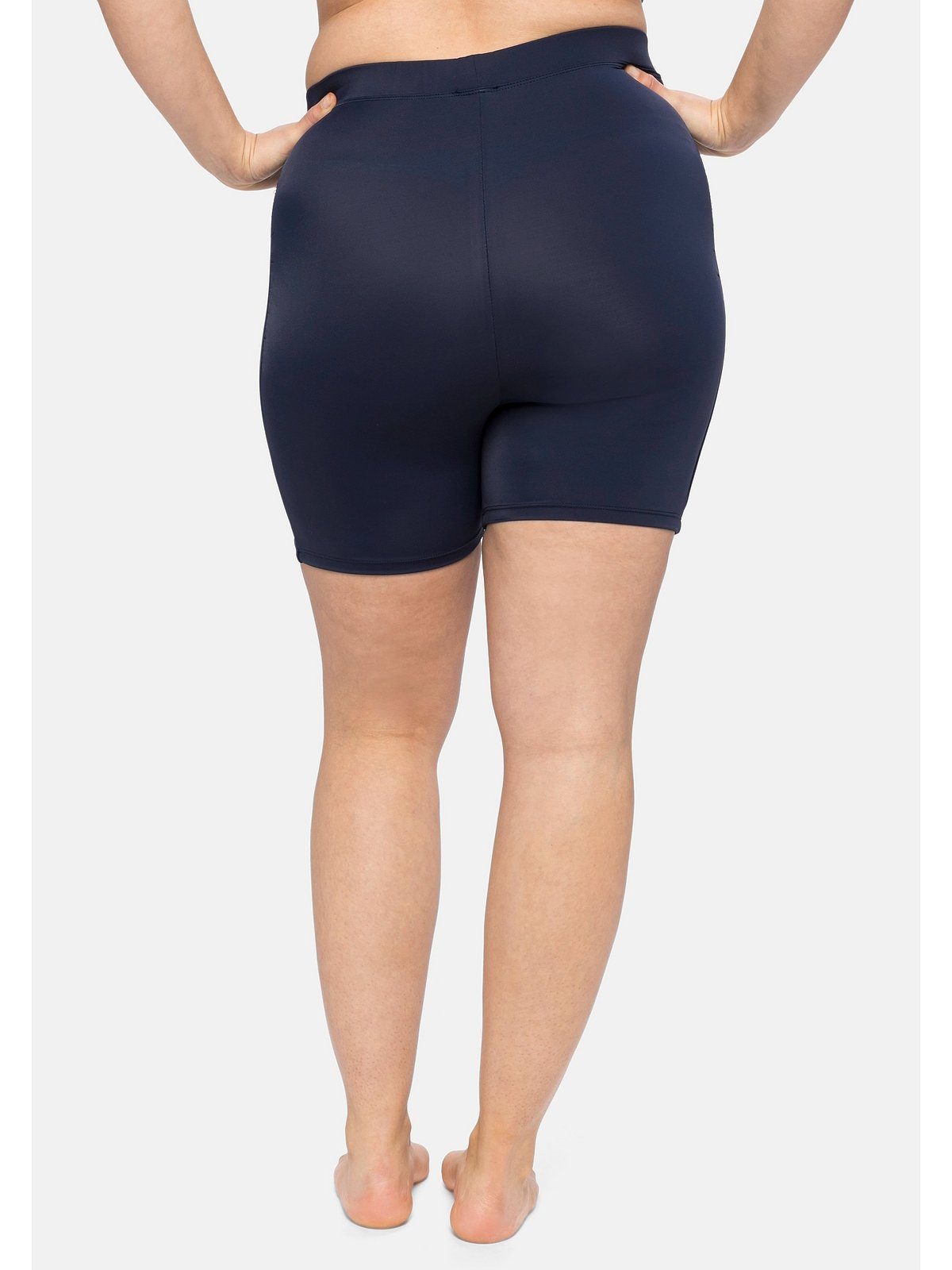 Sheego Badehose Große Größen mit Raffung, Shape-Radlerschnitt