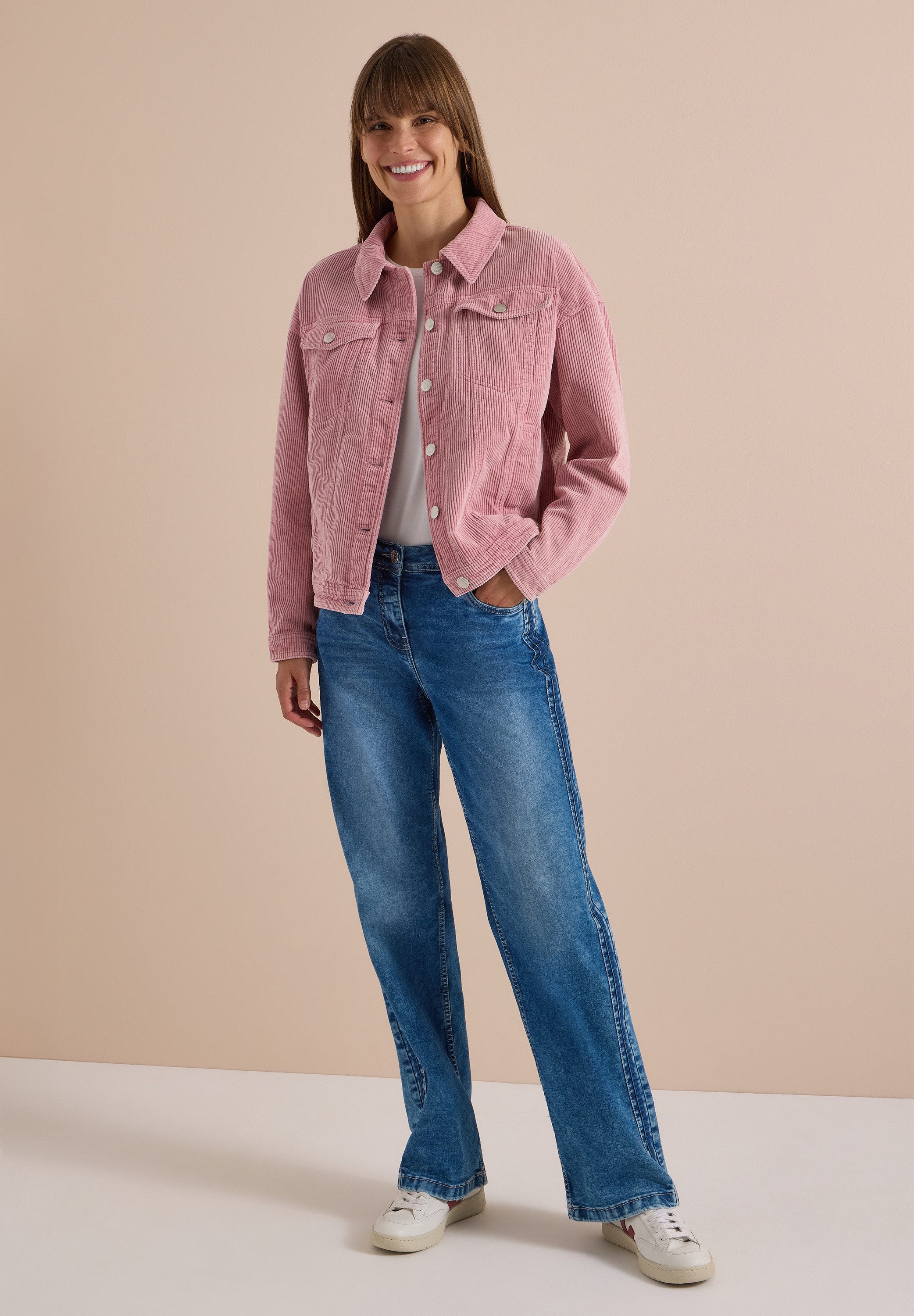 CECIL Cordjacke aus reiner Baumwolle
