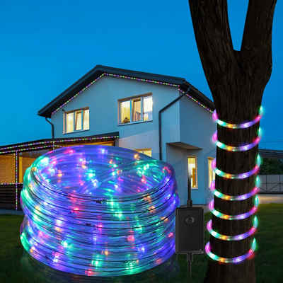 Randaco Lichterschlauch 10m-50m LED Lichterschlauch Lichtschlauch Lichternetz Außen/Innen, Wasserdicht