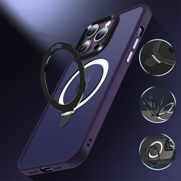 CoolGadget Handyhülle Violett als 2in1 Schutz Cover Set für das Apple iPhone 12 Pro Max 6,7 Zoll, 2x Glas Display Schutz Folie + 1x TPU Case Hülle für iPhone 12 Pro Max