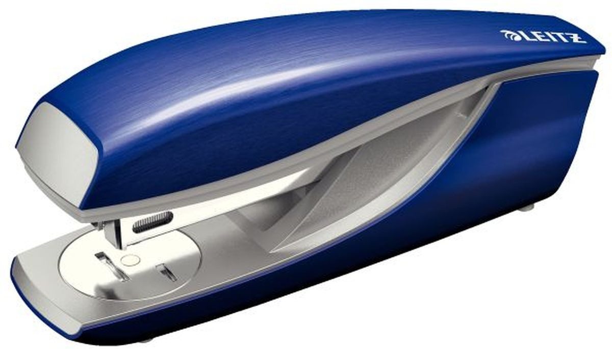 LEITZ Heftgerät Büroheftgerät Nexxt Style Metall 30 Blatt titan blau