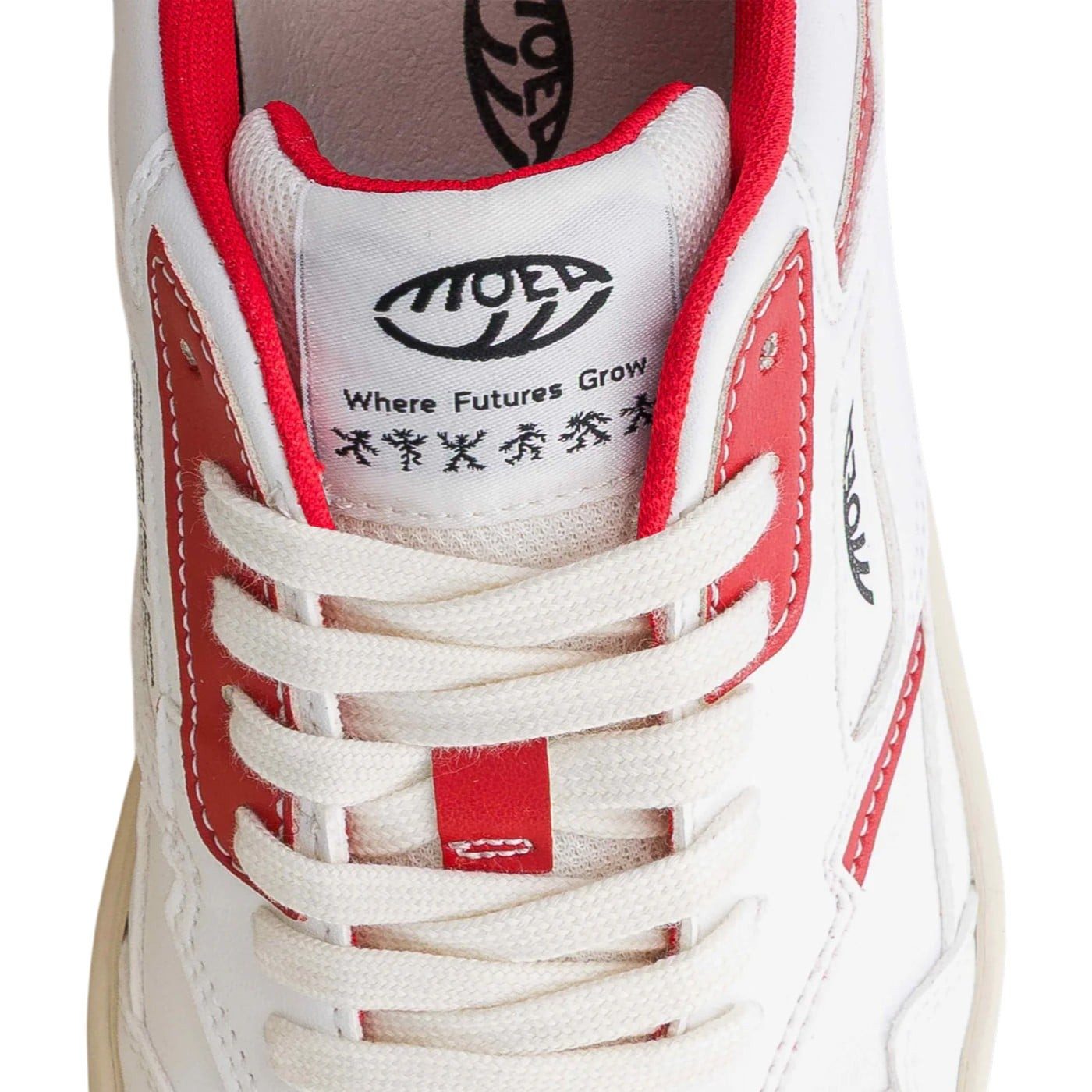Moea Origin - Apple - weiss/rot Sneaker