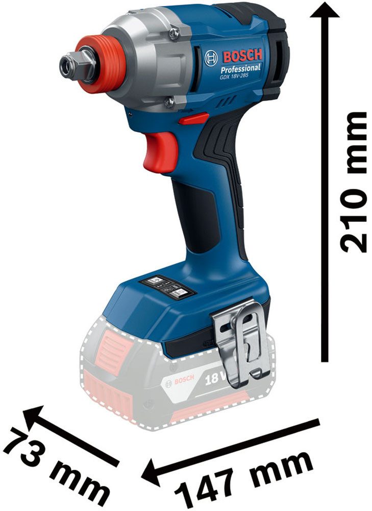 Bosch Professional Akku-Drehschlagschrauber »GDX 18V-285«, Inkl. 2x Akku GBA 18V 4,0Ah – Bild 5 von 5