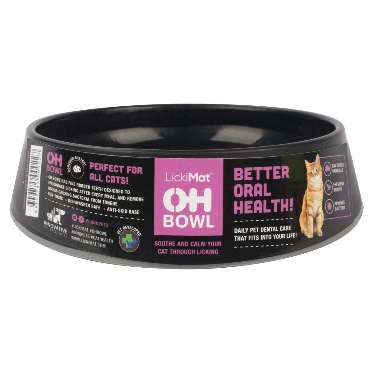 LickiMat Futternapf Futternapf OH Bowl Cat black