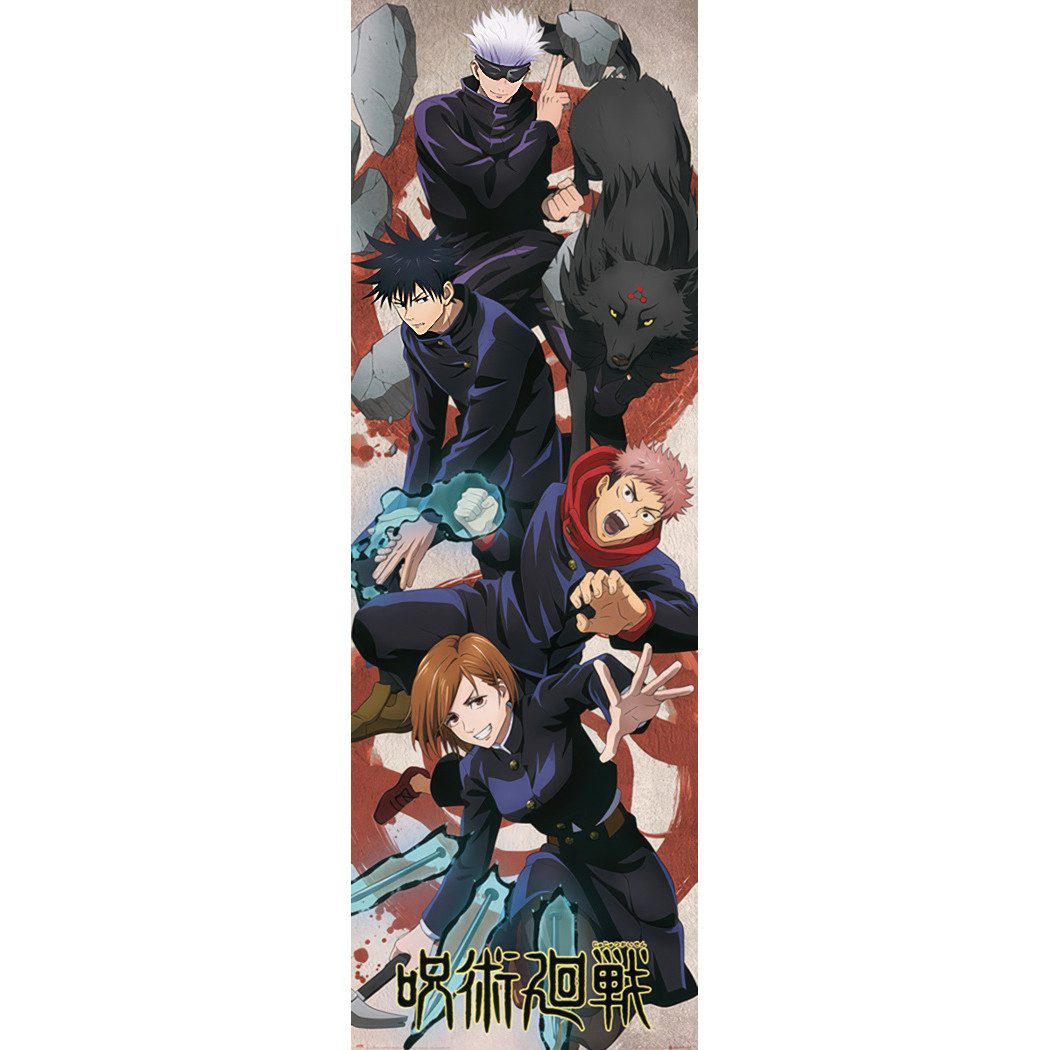 Grupo Erik Плакат Jujutsu Kaisen Плакат Group Türposter 53 x 158 cm