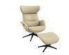 FLEXLUX Relaxsessel Fernsehsessel More, ergonomisch, drehbar, robuster Fuß, Scandi, Premium Komfort, Rücken- & Kopfteilverstellung, drehbar, Fuß schwarz