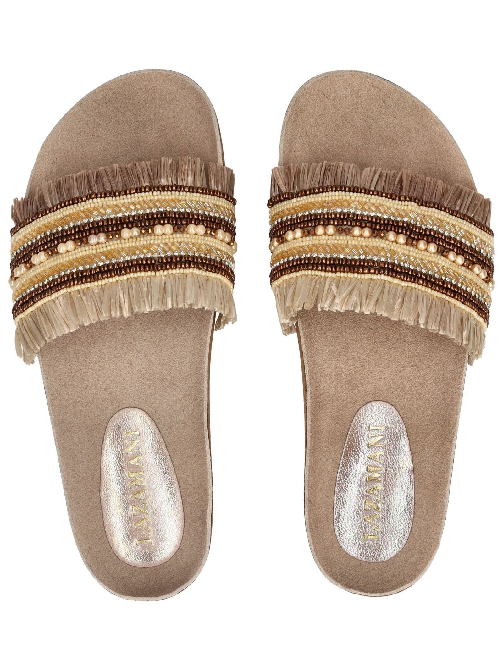 Lazamani Lazamani Pantoletten Leder Pantolette