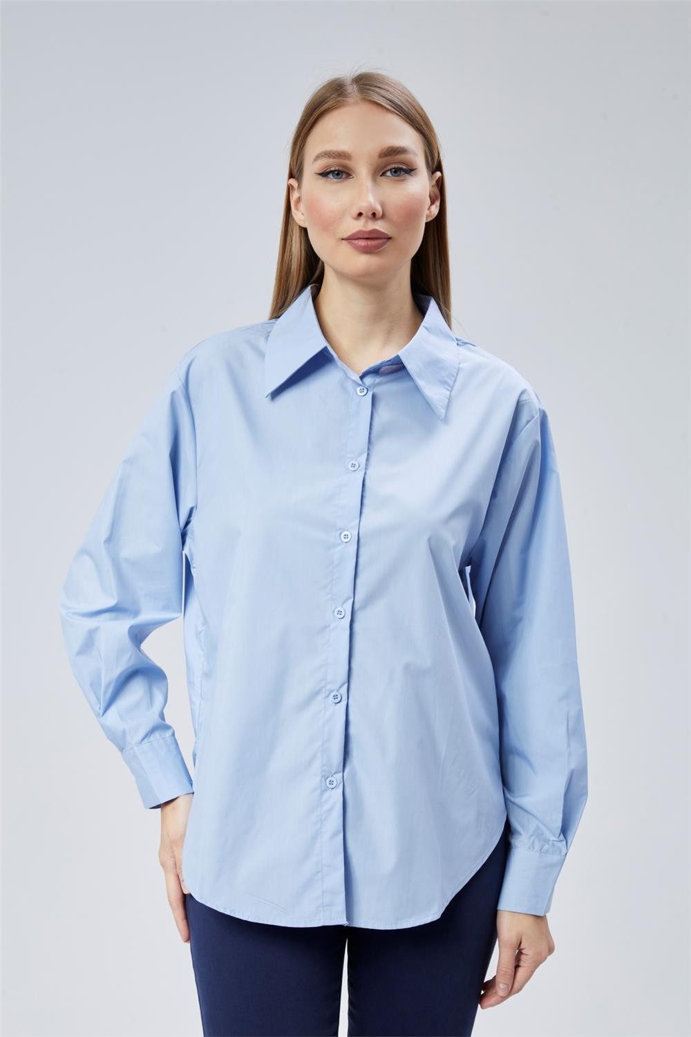 Hemdbluse Knopfleiste Hemd