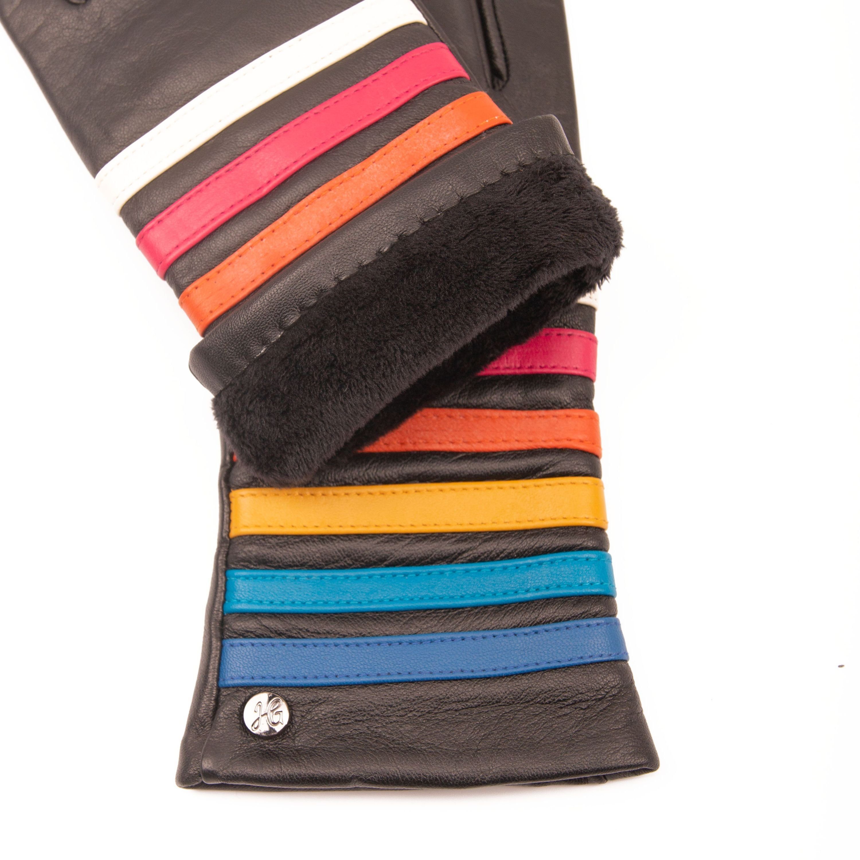 Hand Gewand by Weikert Lederhandschuhe Ms PRIDE - Hochwertige Damen Lederhandschuhe gefüttert, Touchscreen