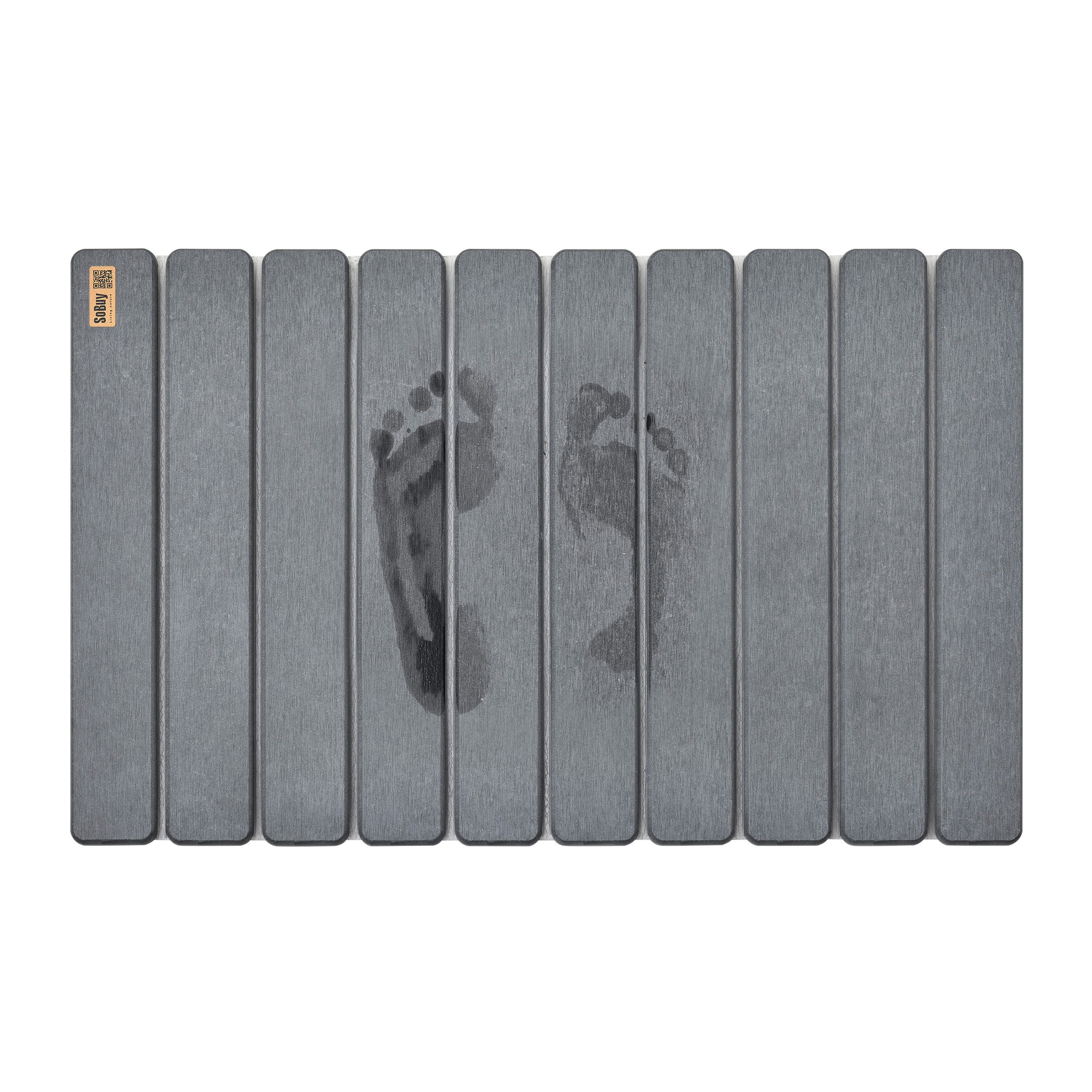 SoBuy Badematte SDA10, Stein Badematte Kieselgur-Duschmatte, günstig online kaufen
