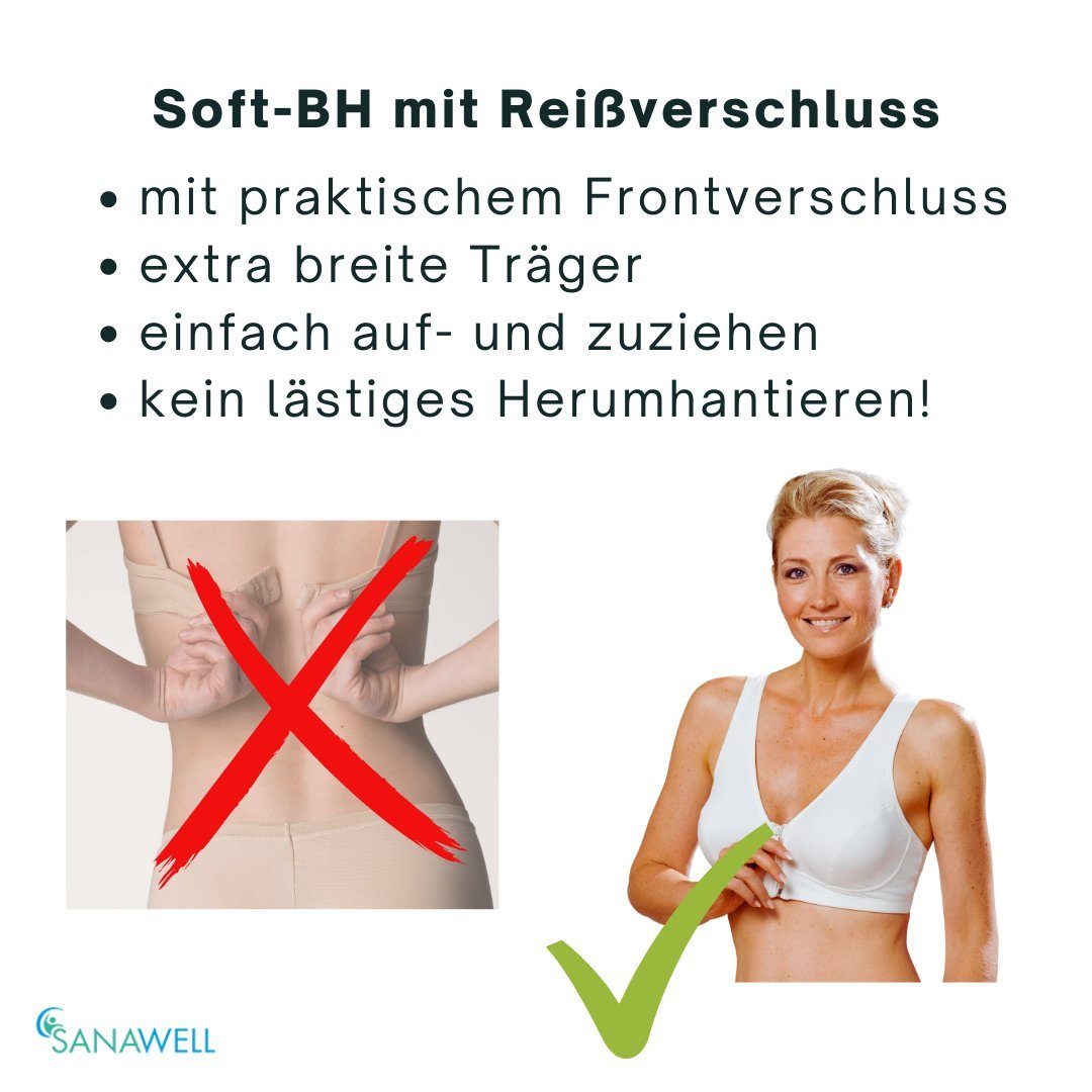 Medosan Entlastungs-BH Komfort-BH mit Racerback