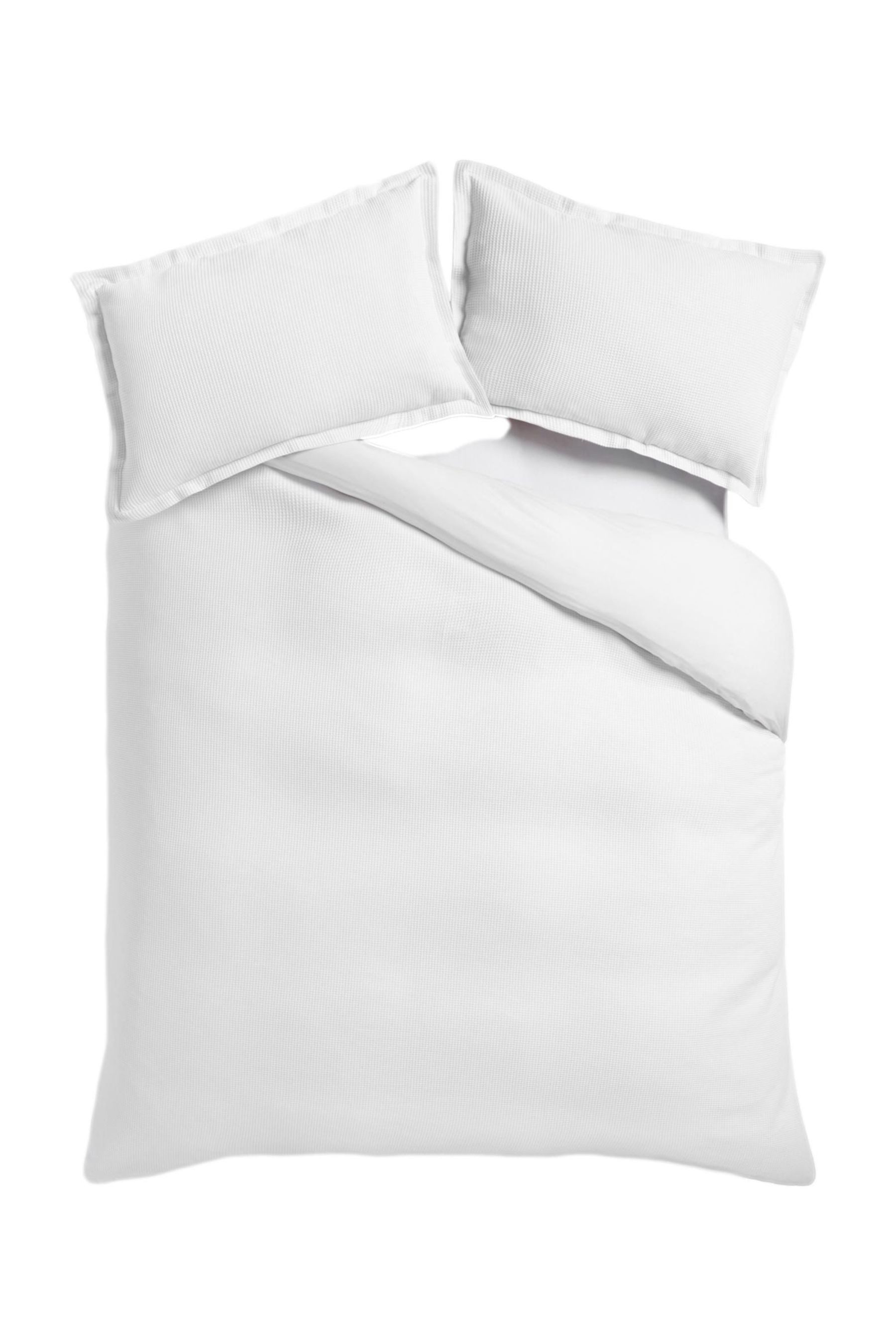 Bett-Set Set mit Bettbezug und Kissenbezug, Waffelstruktur