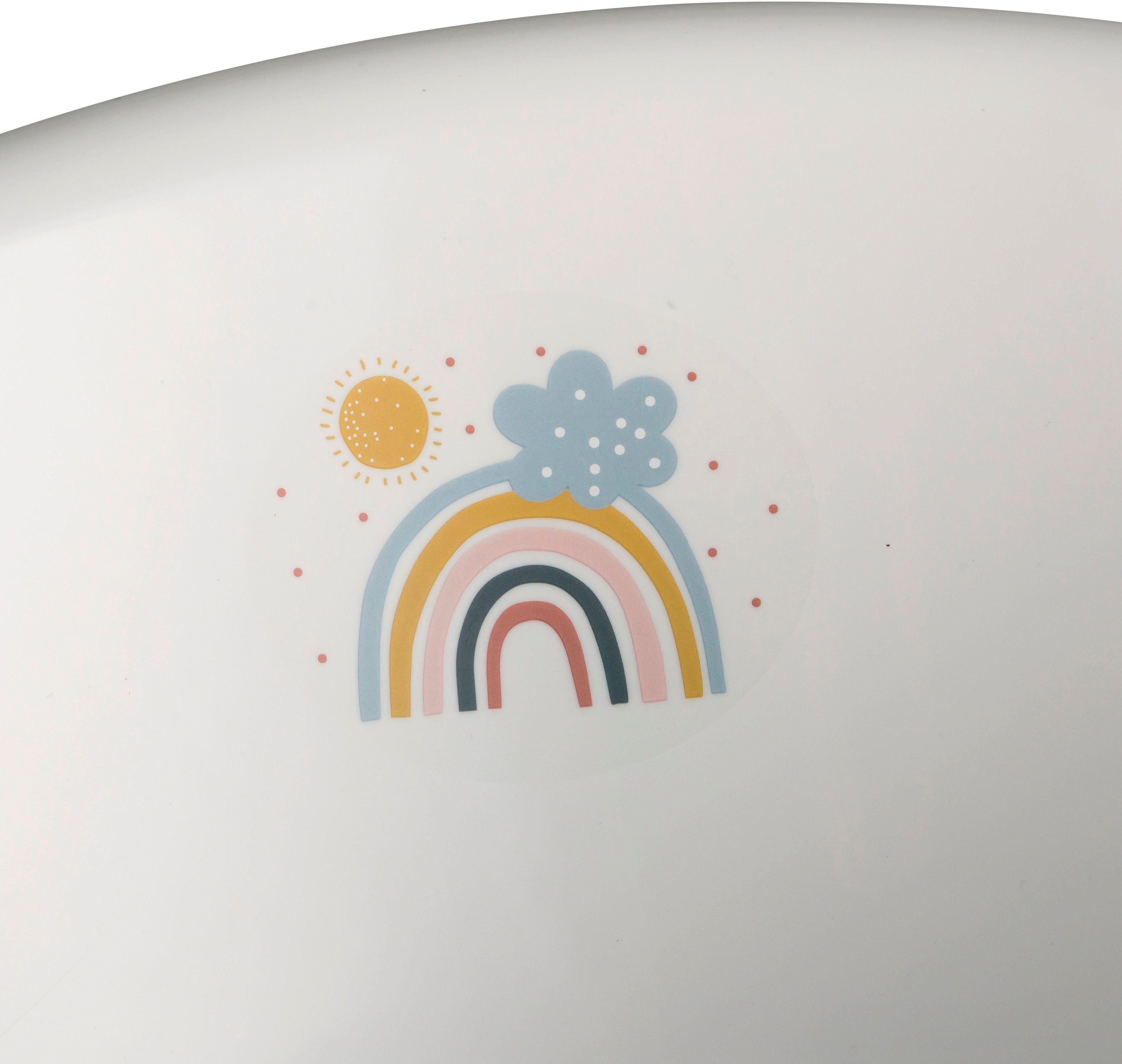 keeeper Babybadewanne Maria - Rainbow, Made in Europe weiß, Stöpsel, mit