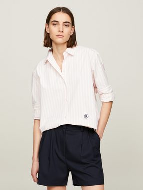 Tommy Hilfiger Hemdbluse SMD STRIPE EASY FIT LS SHIRT mit Längsstreifen