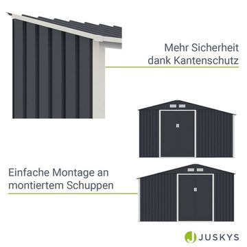 Juskys Kaminholzregal, für Geräteschuppen XL, platzsparend, wetterfest, robust