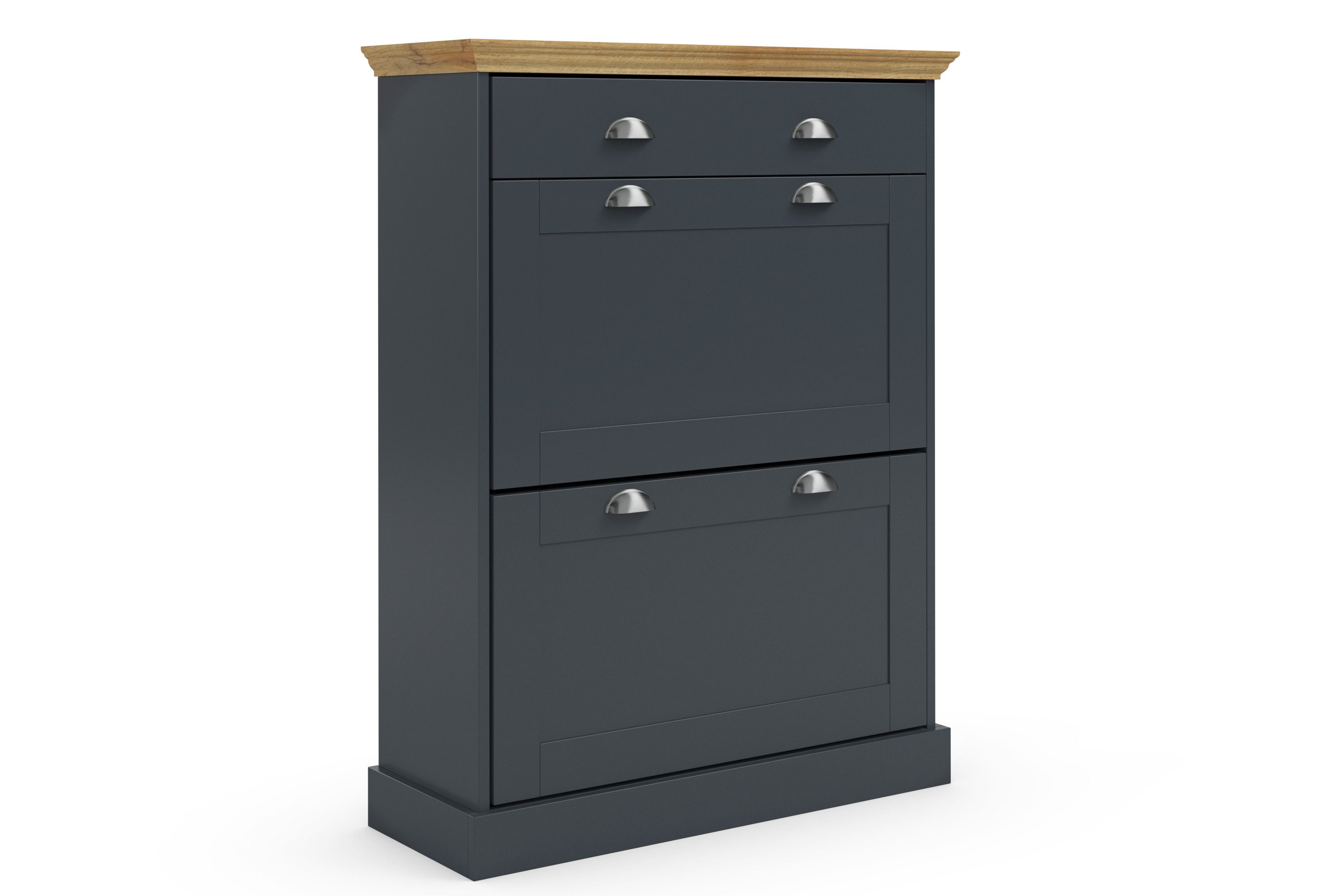 OTTO home Schuhschrank Motala mit 2 Klappen u. 1 Schublade, Platz für 12-14 paar Schuhe, Höhe 105 cm