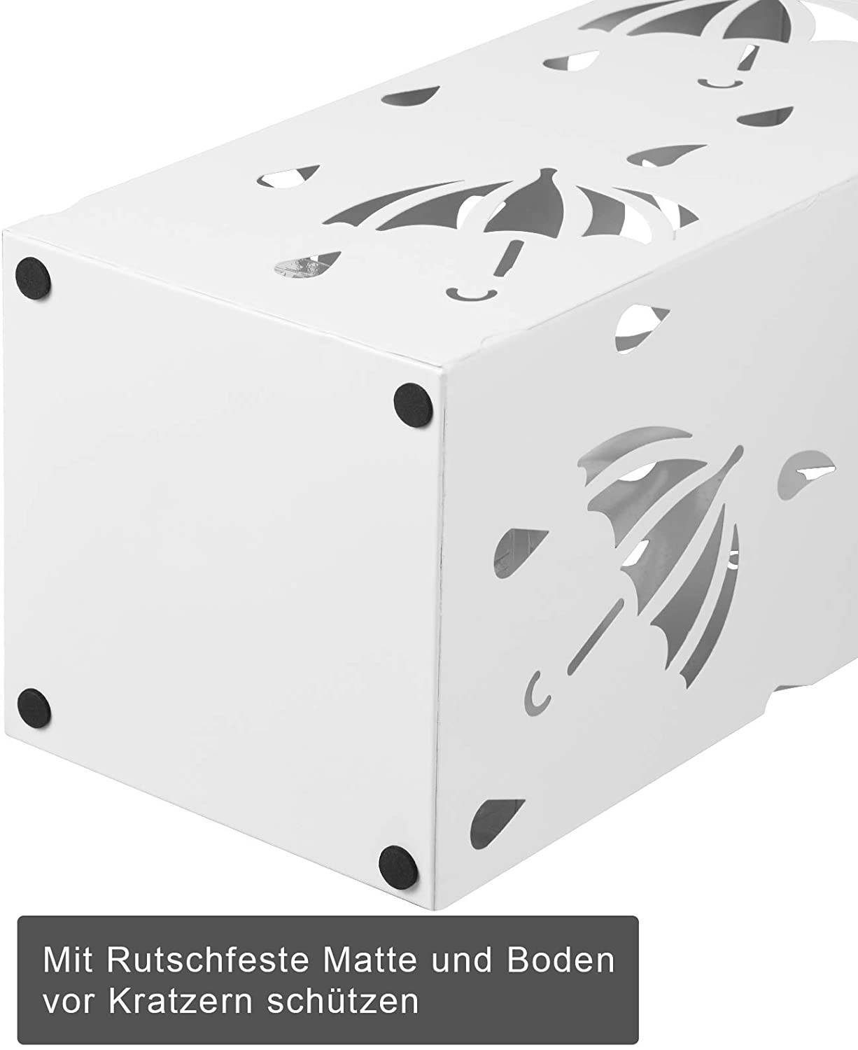 Woltu Schirmständer (1 St), Regenschirmständer mit Wasserauffangschale