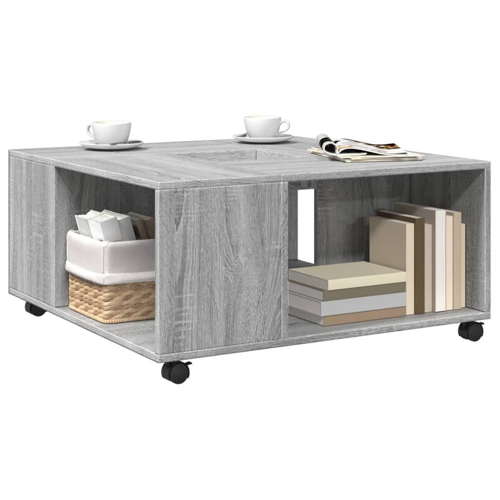 vidaXL Couchtisch Couchtisch Grau Sonoma 80x80x40 günstig online kaufen