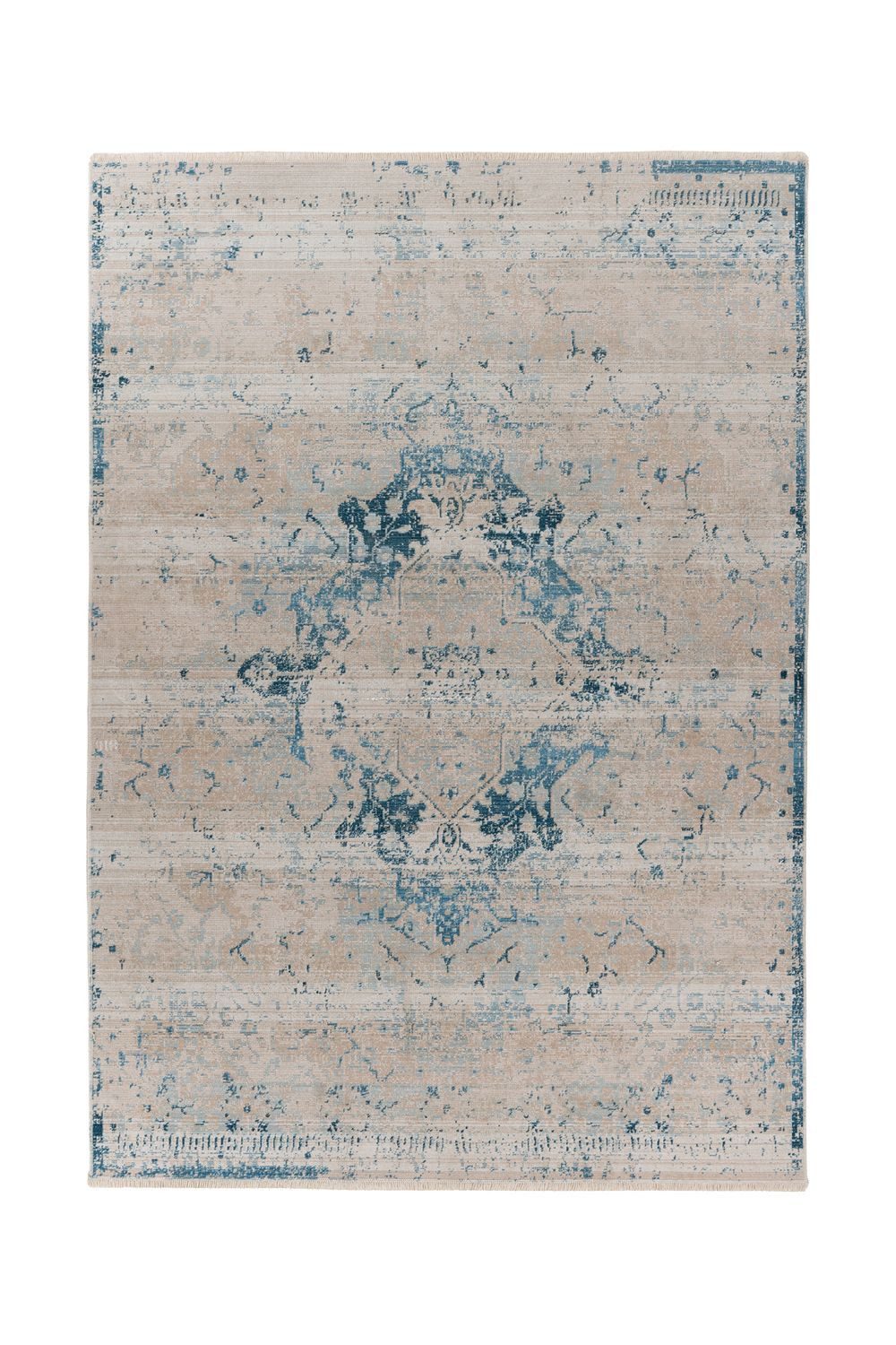 Teppich Boss Teppich Kurzflor Teppich Martin 225 - Blau, rechteckig, Höhe: 5 mm