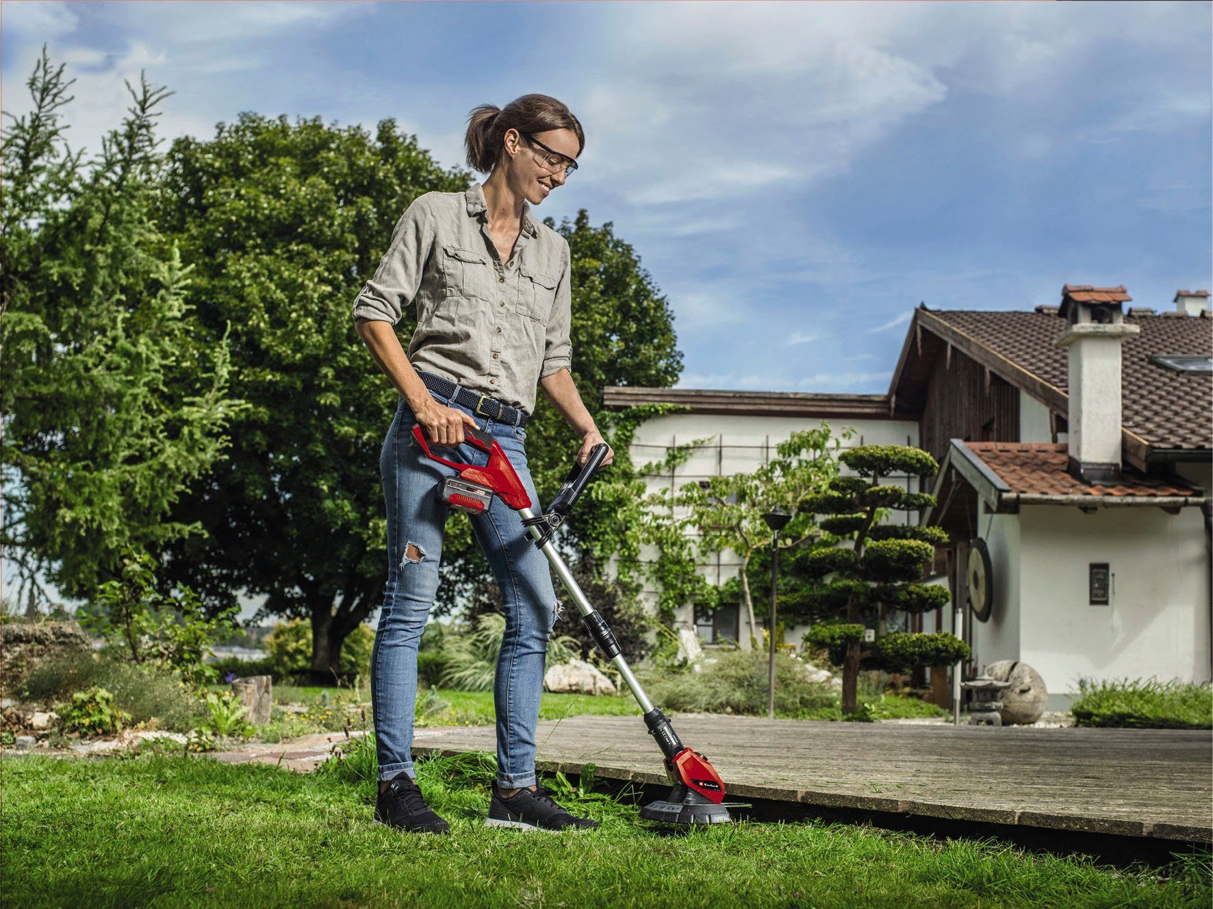 Einhell Akku-Rasentrimmer Power X-Change GE-CT 18 günstig online kaufen