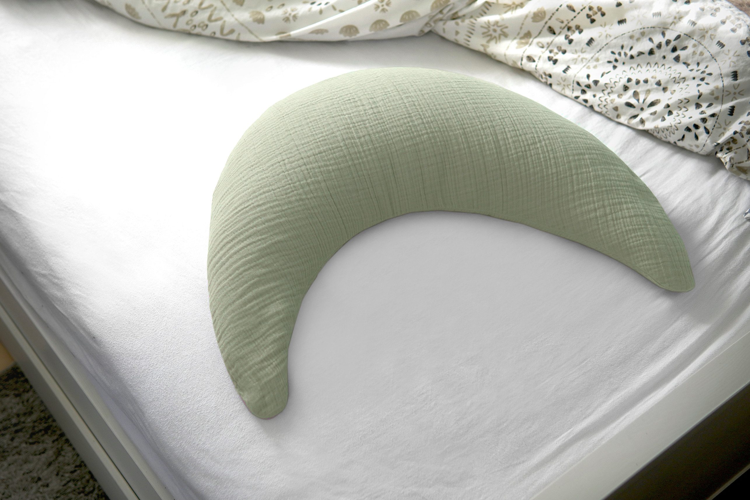 Kinderhaus Blaubaer Stillkissen Musselinmond Stillkissen 140 x 27 cm TOP