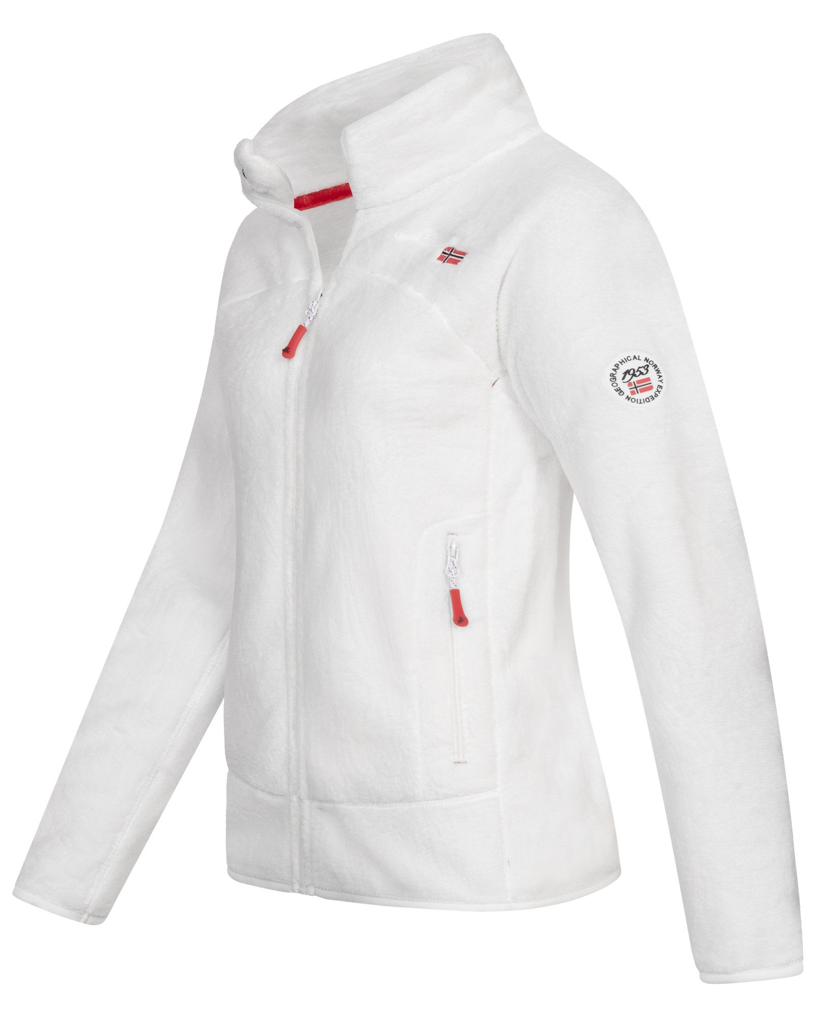 Geographical Norway Fleecejacke Damen Teddy Fleece Jacke Herbst Winter Jack günstig online kaufen