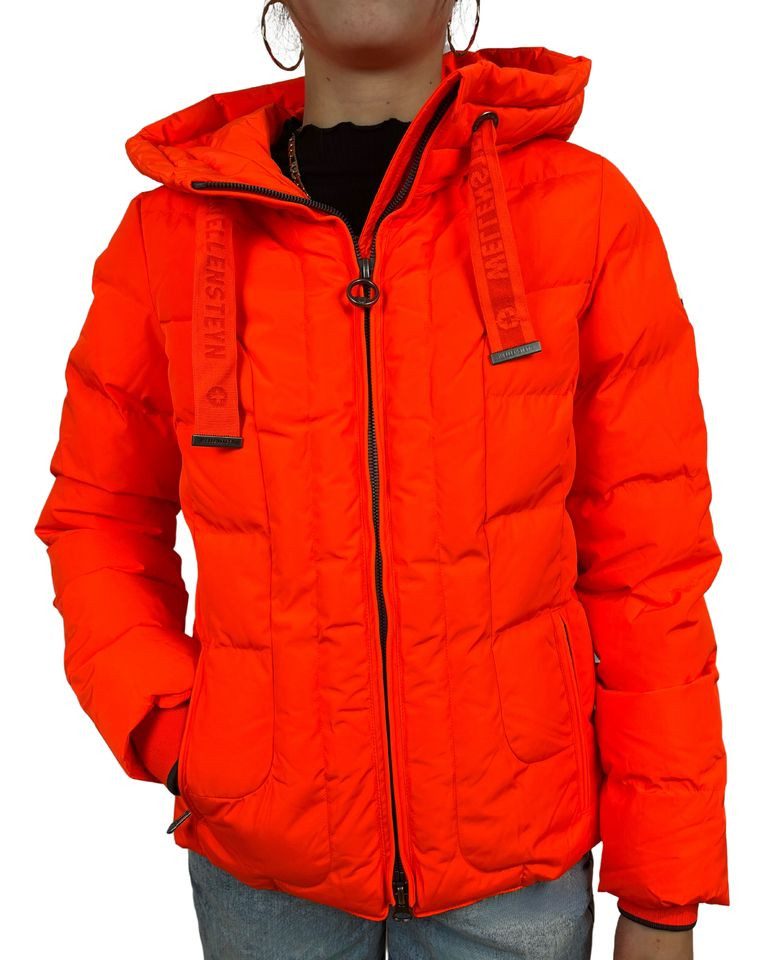 Outdoorjacke – gesteppte Damen Winterjacke in knalliger Farbe