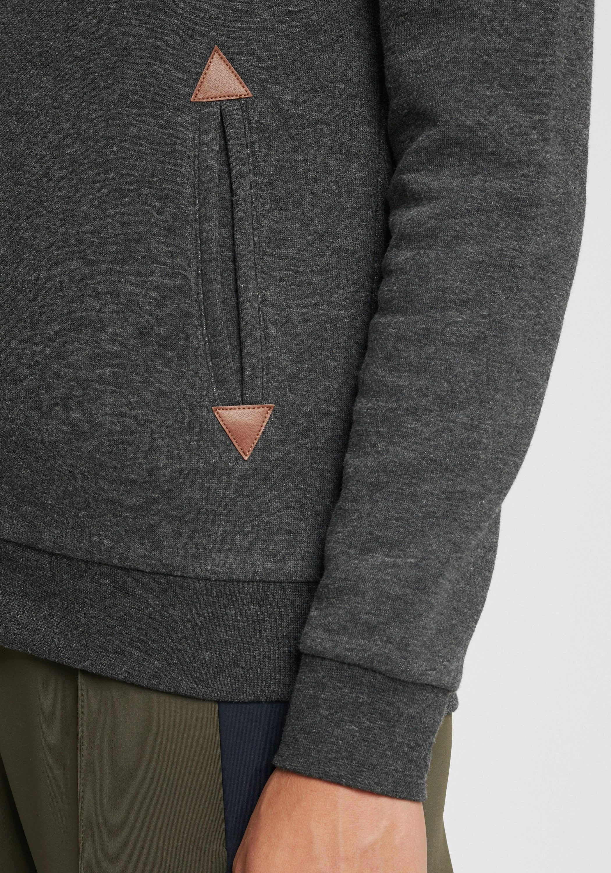 OXMO Kapuzensweatjacke OXVicky Sweatshirtjacke mit Teddyfutter