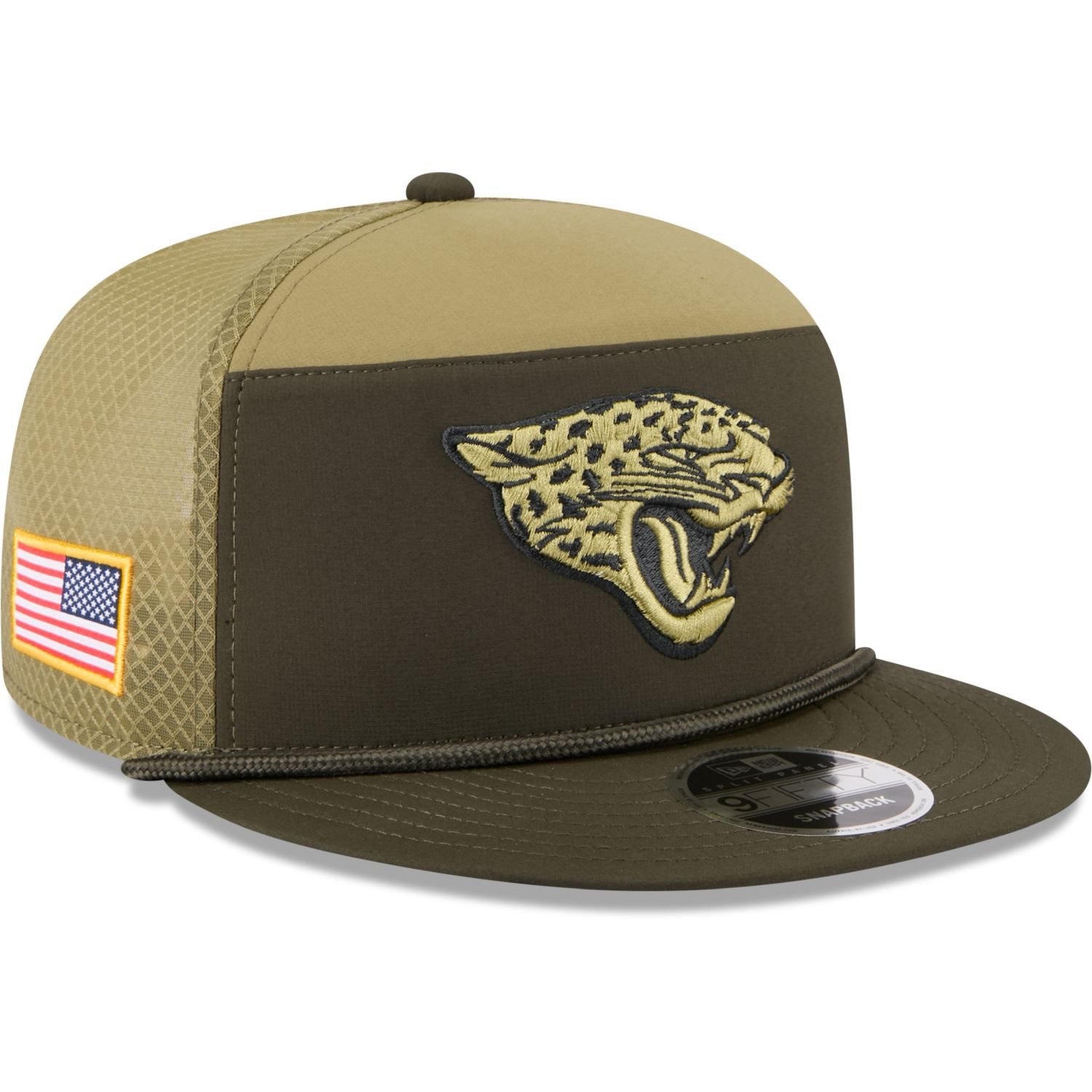New Era Snapback Cap 9Fifty Split Panel SALUTE Jacksonville Jaguars