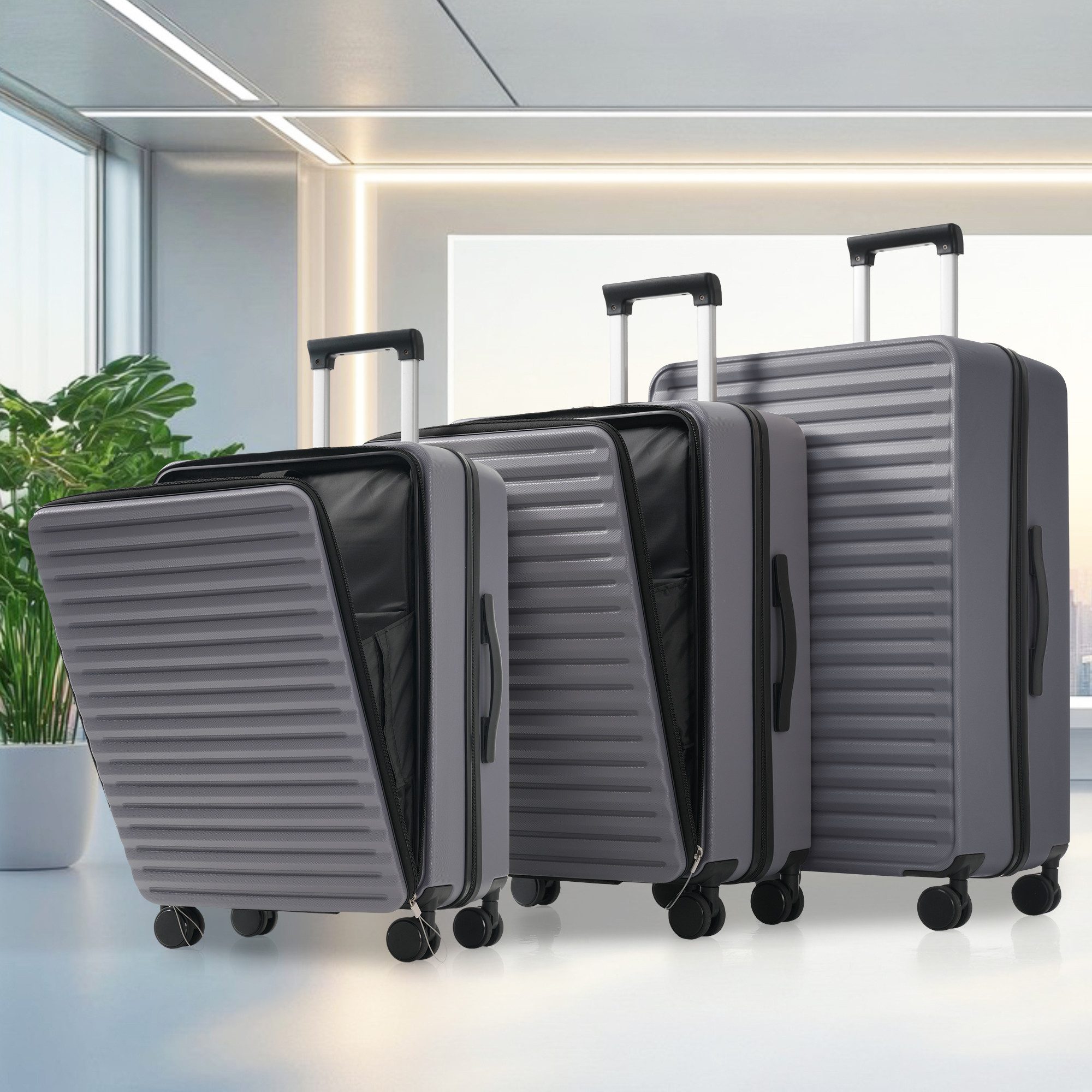 OKWISH Trolleyset Dreiteiliges Gepäckset, M (20 günstig online kaufen
