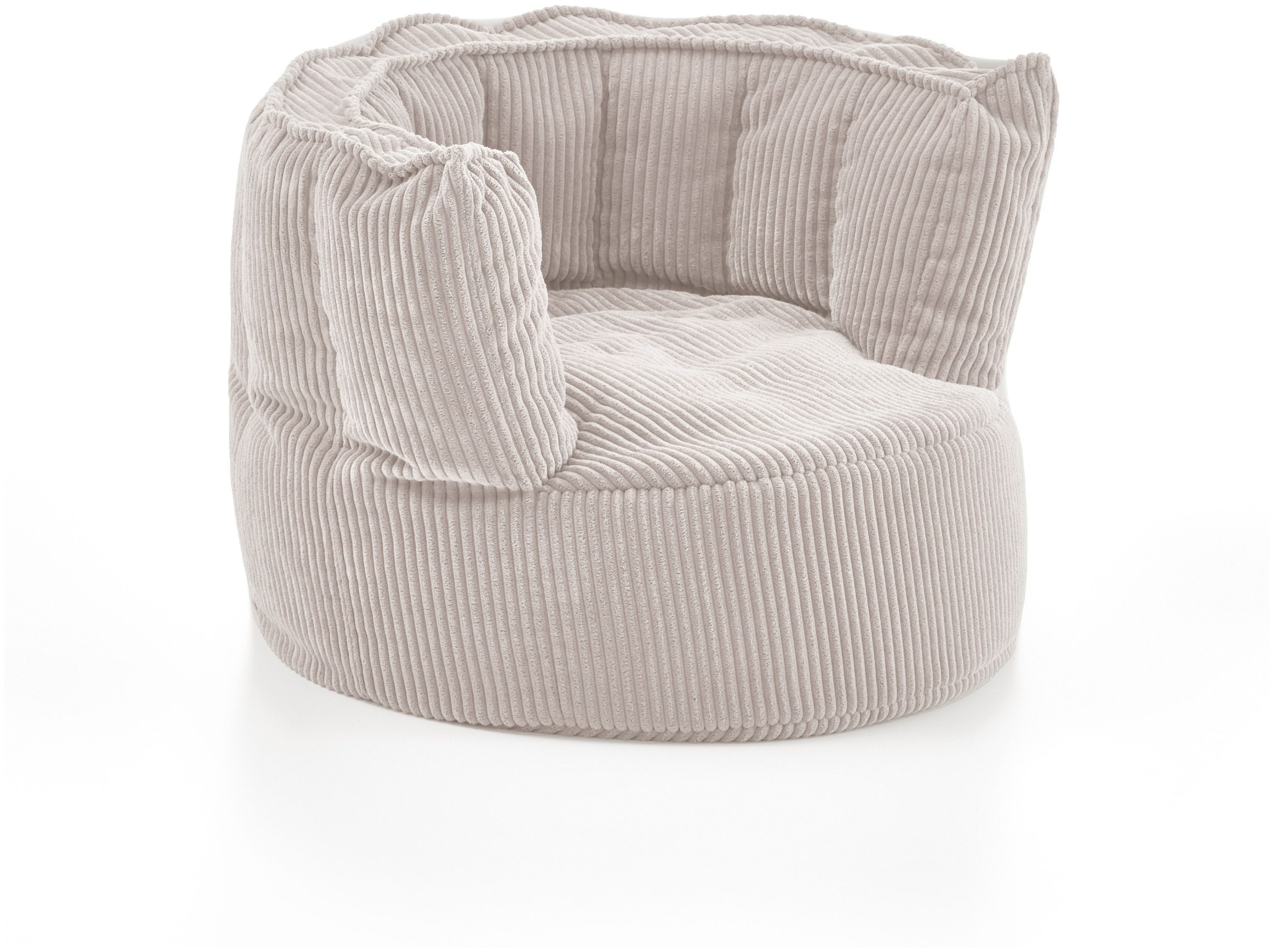 xonox.home Sitzsack, in beige aus Cord mit EPS - Perlen 75x55x72 cm