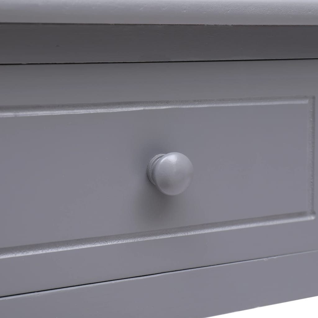 furnicato Schreibtisch Grau 110×45×76 cm Holz